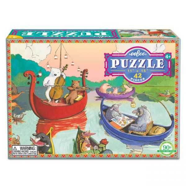 Eeboo Puzzle 42 el. Party on the Lake stan idealny