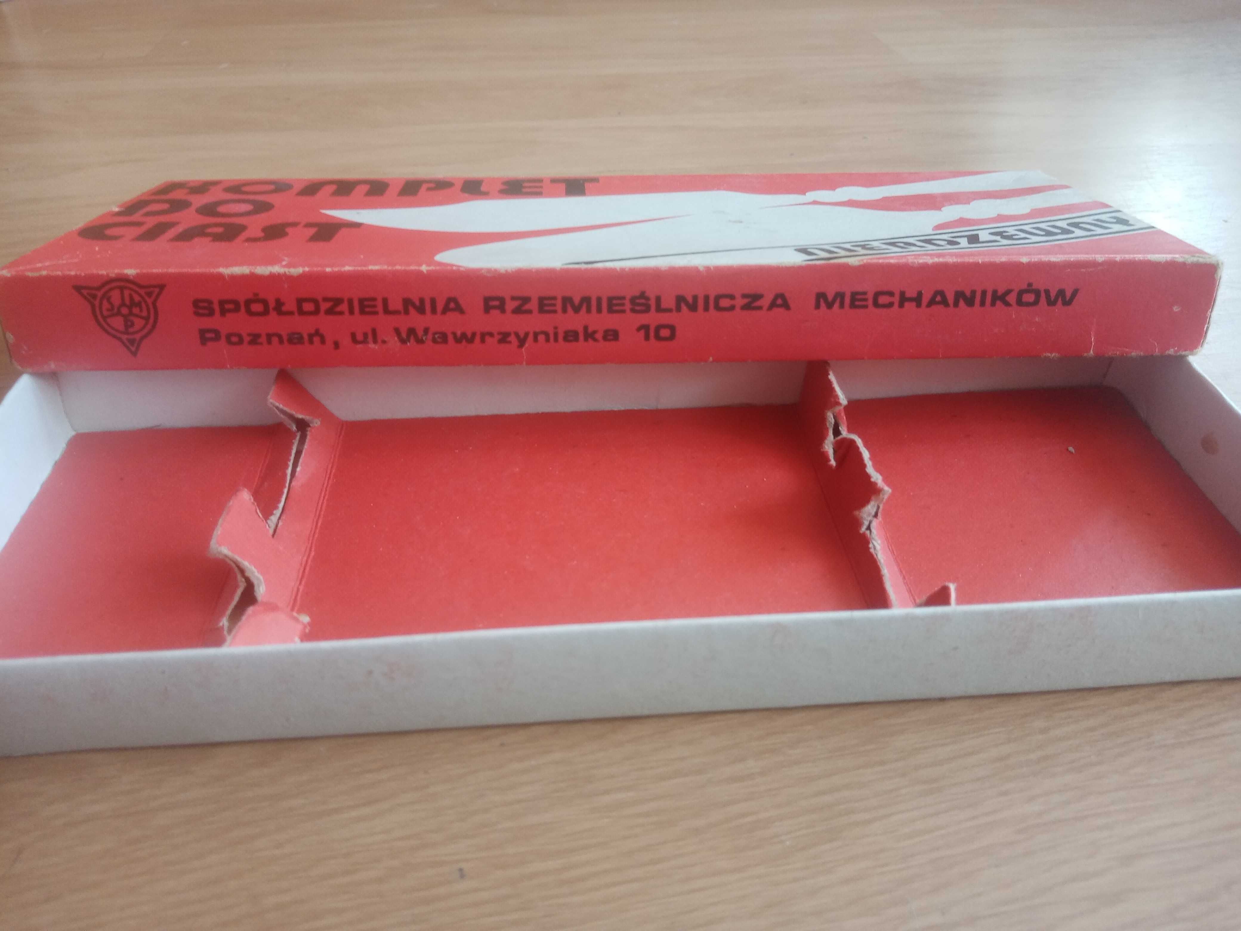 Piękny zestaw do ciast i tortów PRL