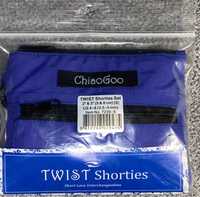 ChiaoGoo twist shorties blue