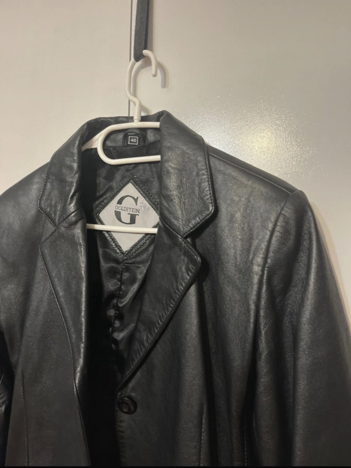vintage płaszcz skórzany Goldstein by Moltan