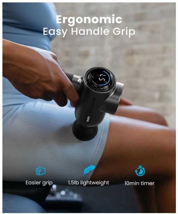 Pistolet do masażu z funkcją podgrzewania i Bluetooth RENPHO