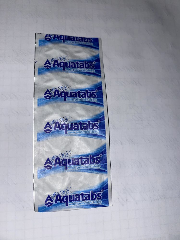 ( Aquatabs) Таблетки для знезараження води (гуртом та роздріб)
