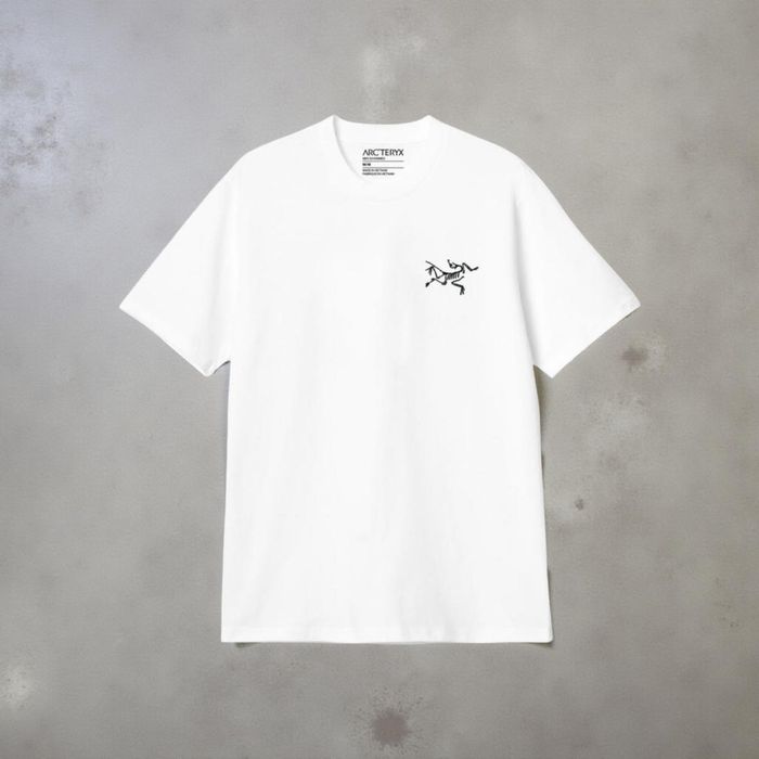 Футболка мужская Arcteryx Logo черная белая Арктерикс Новинка