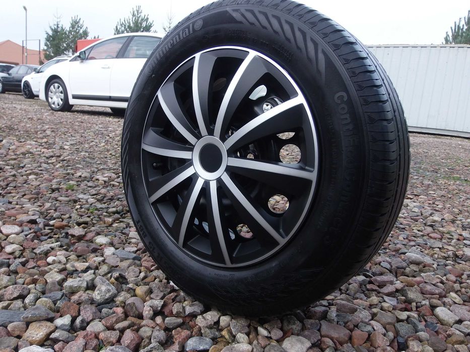 Kołpaki 15 Srebrno Czarne Opel Vw Ford Renault Mazda Kia BMW Nissan