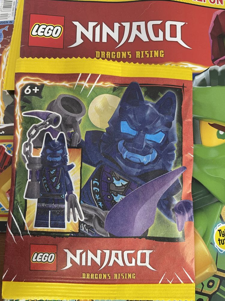 Trzy x3 Lego Ninjago Jay ColeFigurki gazetka wolf dragons rising