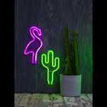 Neon Led Napis Love Flaming . Dekoracja , ozdoba , wesele.  Urodziny .