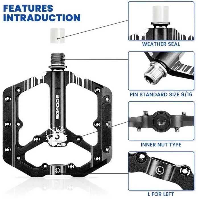 Pedały platformowe MTB SGodde grafit