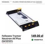 Trymer Fellowes do cięcia papieru perforowanie, ciecie falowe A4