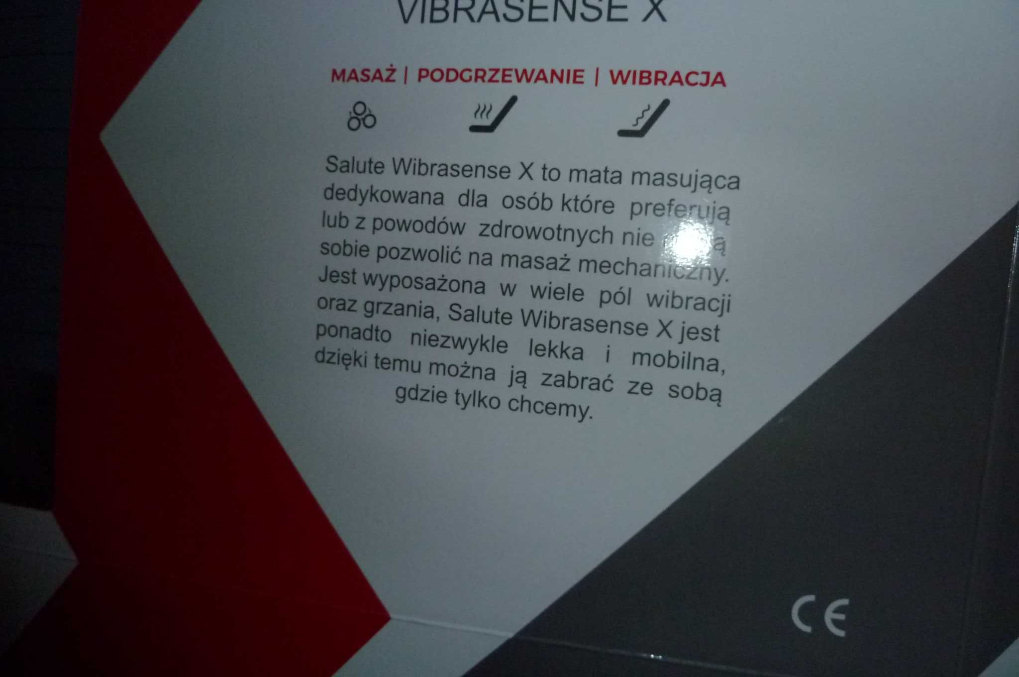 Masażer, materac masujący z kamieniami nefrytowymi Salute,rehabilitacj