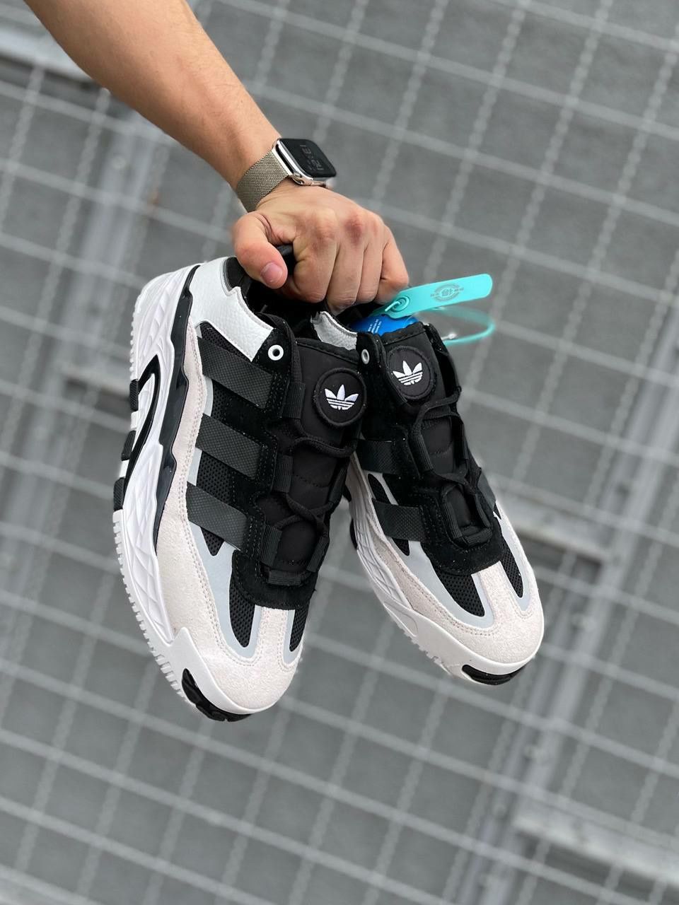 Adidas Niteball Black and White/Мужские кросовки/Чоловічі кросівки