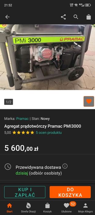 Sprzedam agregat 3kw.