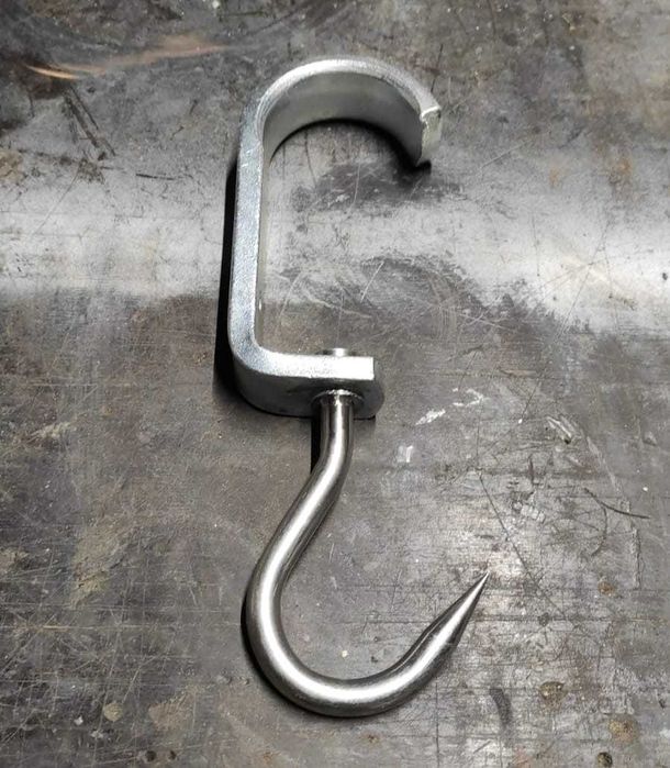 Hak Euro DIN 250 ubojowy, chłodniczy, do półtusz, ćwierci wołowych