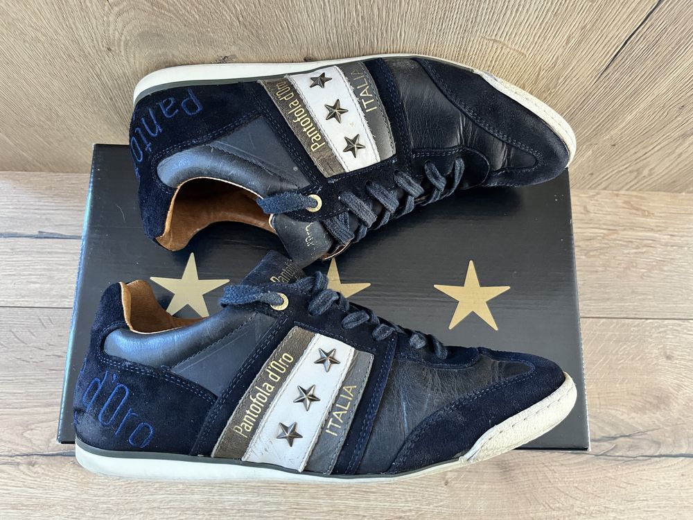 Super skórzane włoskie buty Pantofola d’Oro 42- 27,5 cm