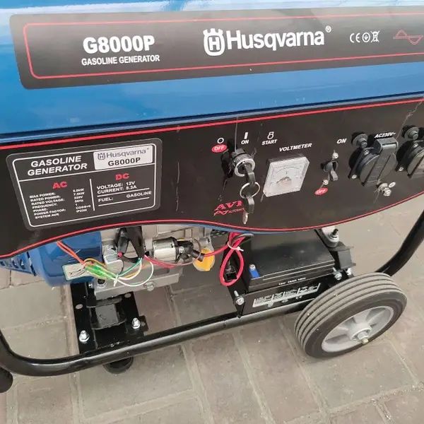 Генератор бензиновый Husqvarna G8000P | 8 кВт | Газ/бензин!!!
