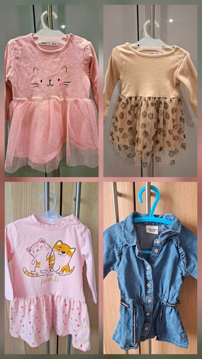 Zestaw sukienek niemowlęcych 68