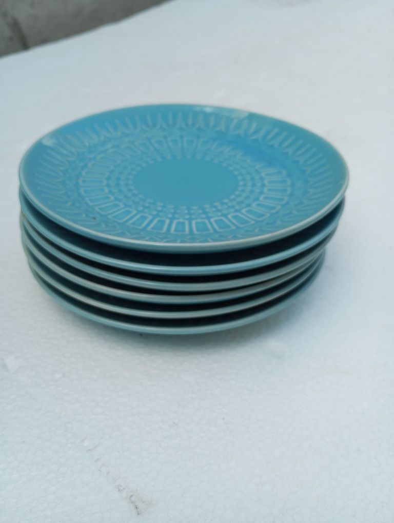 Talerzyki porcelit Pruszków - 6 szt - Aztecki
