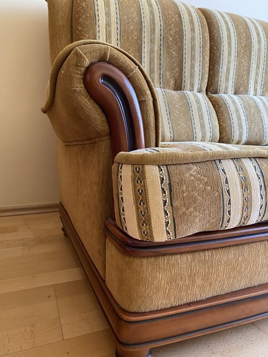 Sofa rozkładana + 2 fotele.