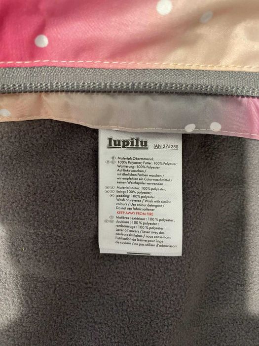 Lupilu Kombinezon ocieplany na zimę ściągacze zimowy 98/104 kaptur
