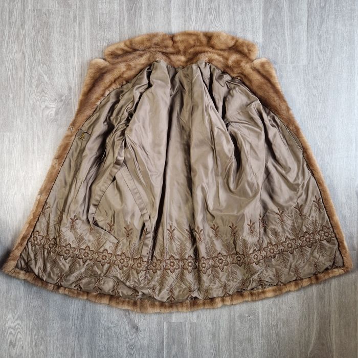 Saga Furs / Mink futrzany płaszcz z norki