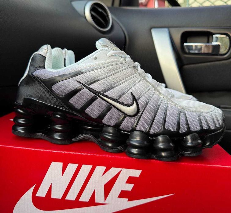 !SALE! Nike Shox TL White Black Grey 40 41 42 43 44 45 найк шокс тл