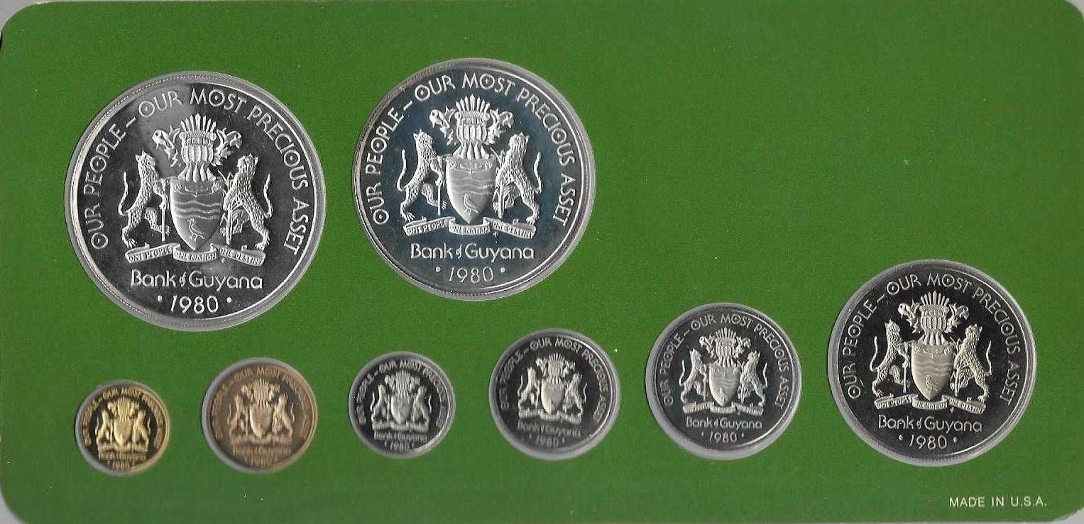 Guiana - - - "10º Aniversário da Independência" - - - - - Moedas