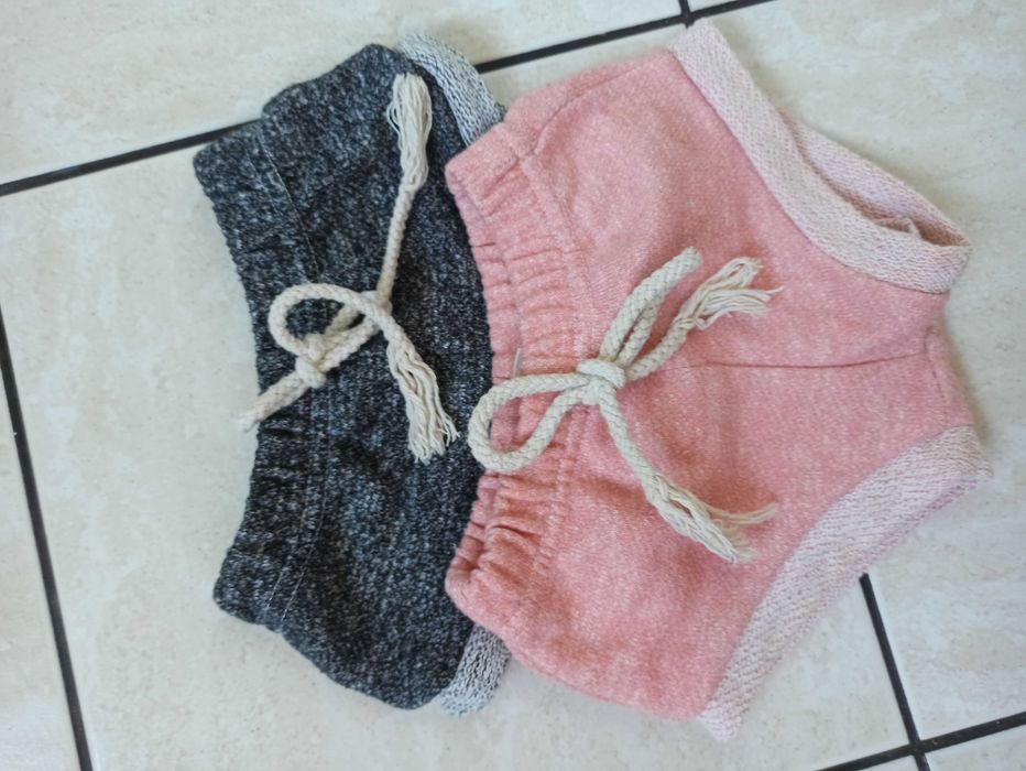 2 pack szorty dresowe ze sznurkami 80