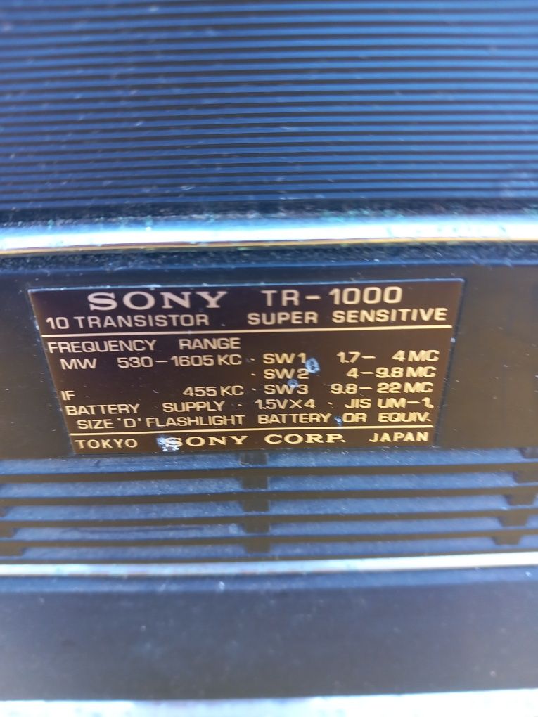 Sony TR 100 transistor