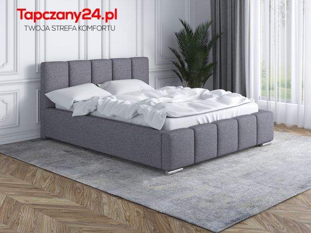 Łóżko sypialniane tapicerowane Lea + Stelaż Pojemnik na pościel GRATIS