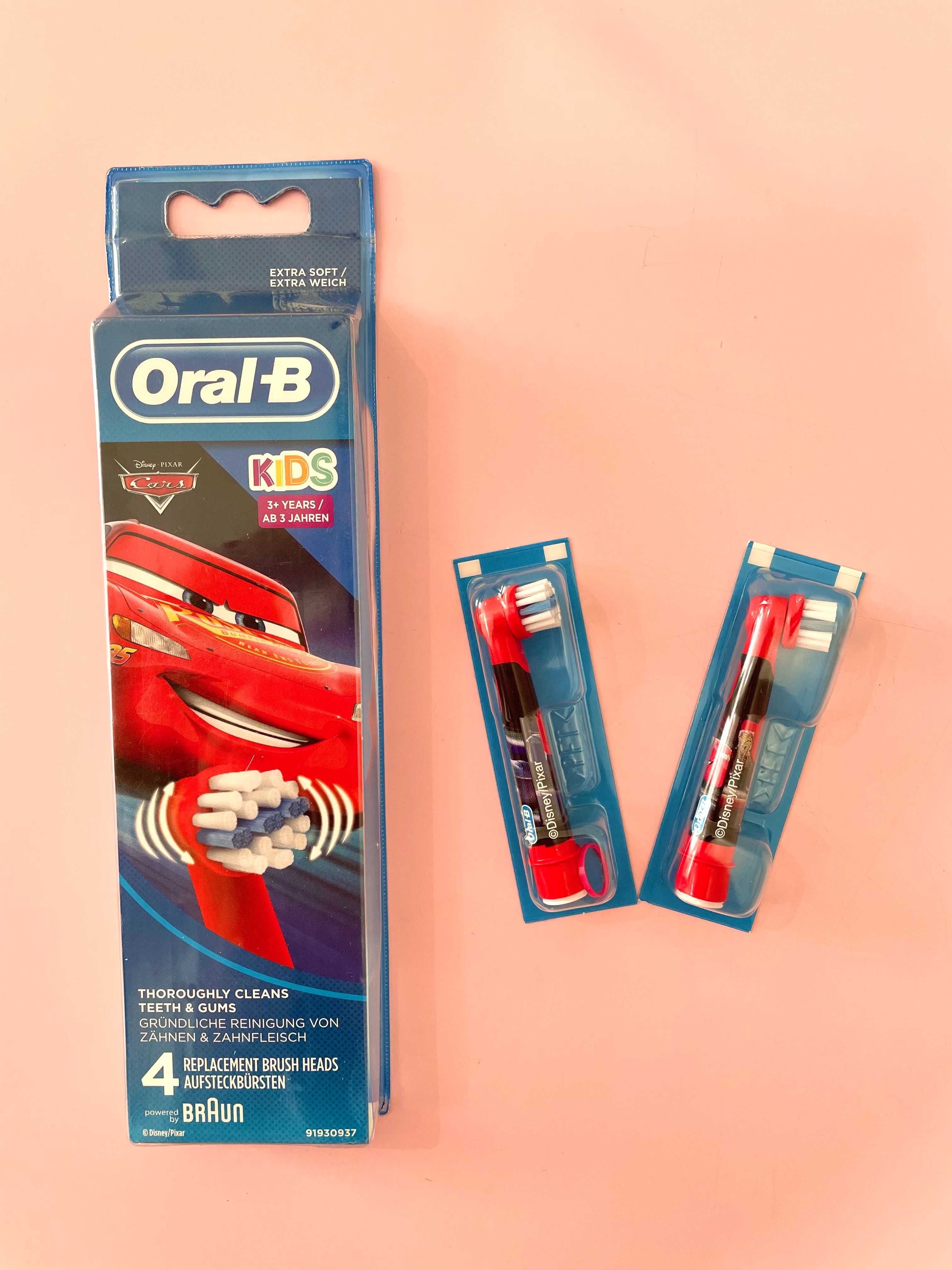 Дитячі насадки Орал б Oral-B Німеччина. Тачки, Frozen, Мікі Spider Man