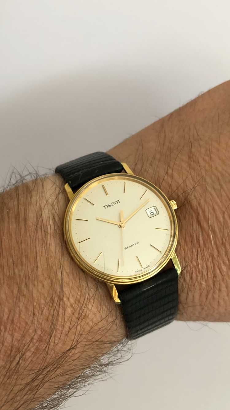 Tissot Seastar, złoty zegarek męski 18K (karat) próba Au 750