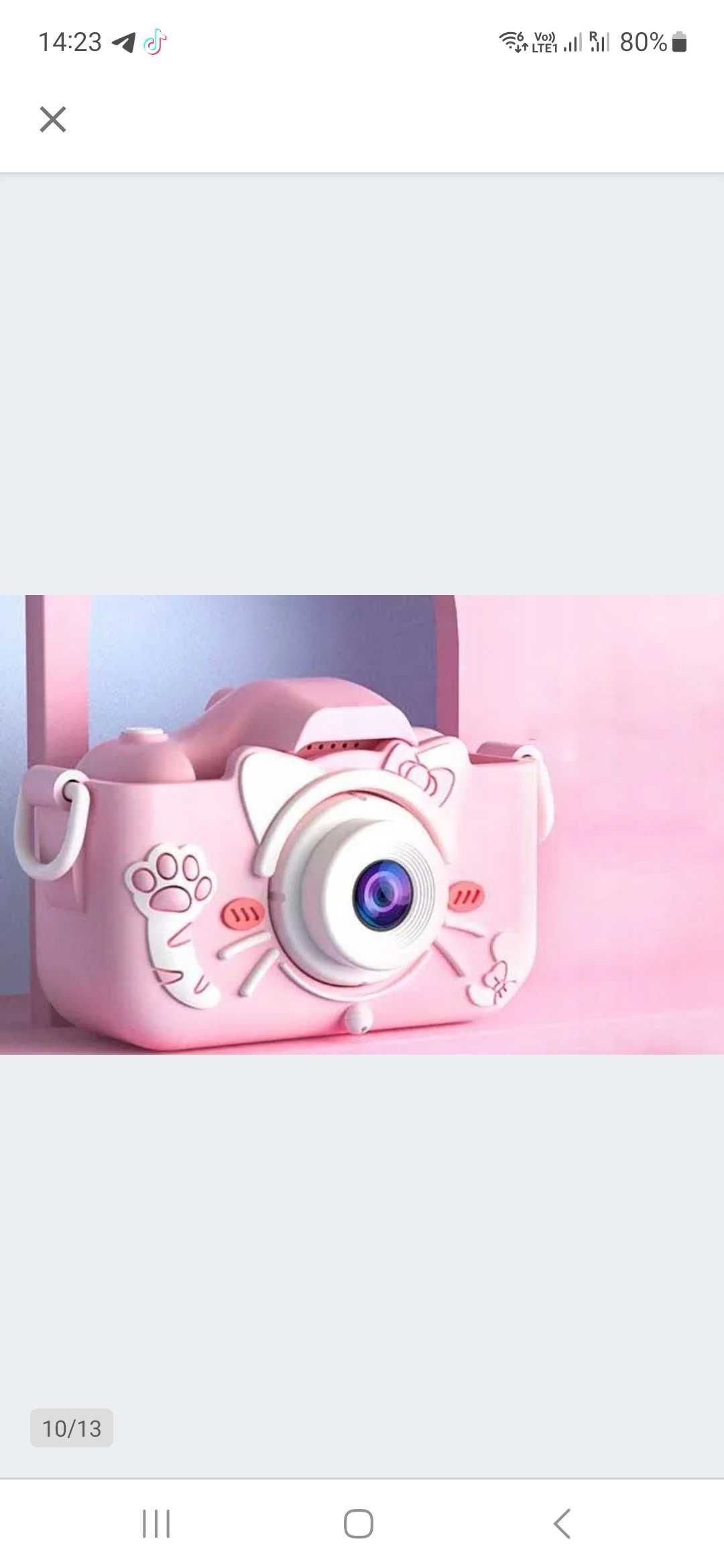 ZeeTech Aparat cyfrowy dla dzieci Kotek 40 Mpx gry selfie