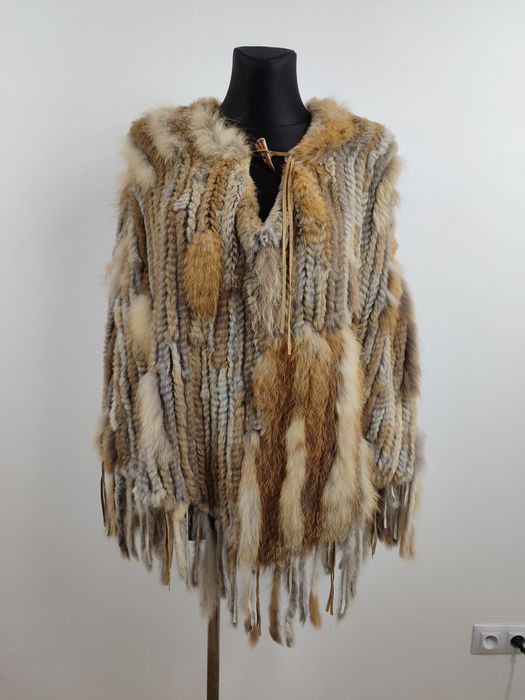 Ponczo futro  Erik Gearthus AS Norway damskie