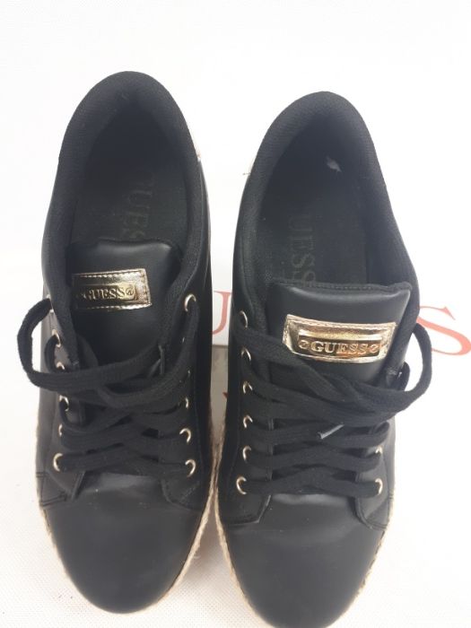 Trampki platforma koturna sznurek espadryle sneakersy GUESS 40