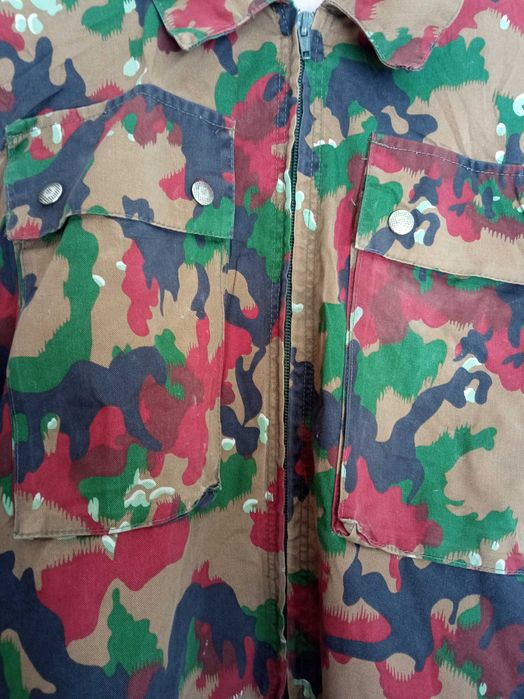 Casaco militar camuflado TAZ83 Alpenflage Exército Suíço M83