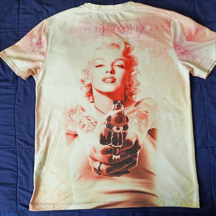 T-shirt z  realną grafiką Merlin Monroe,