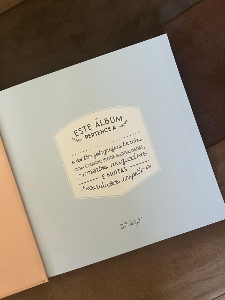 Album de fotografias novo mr wonderful