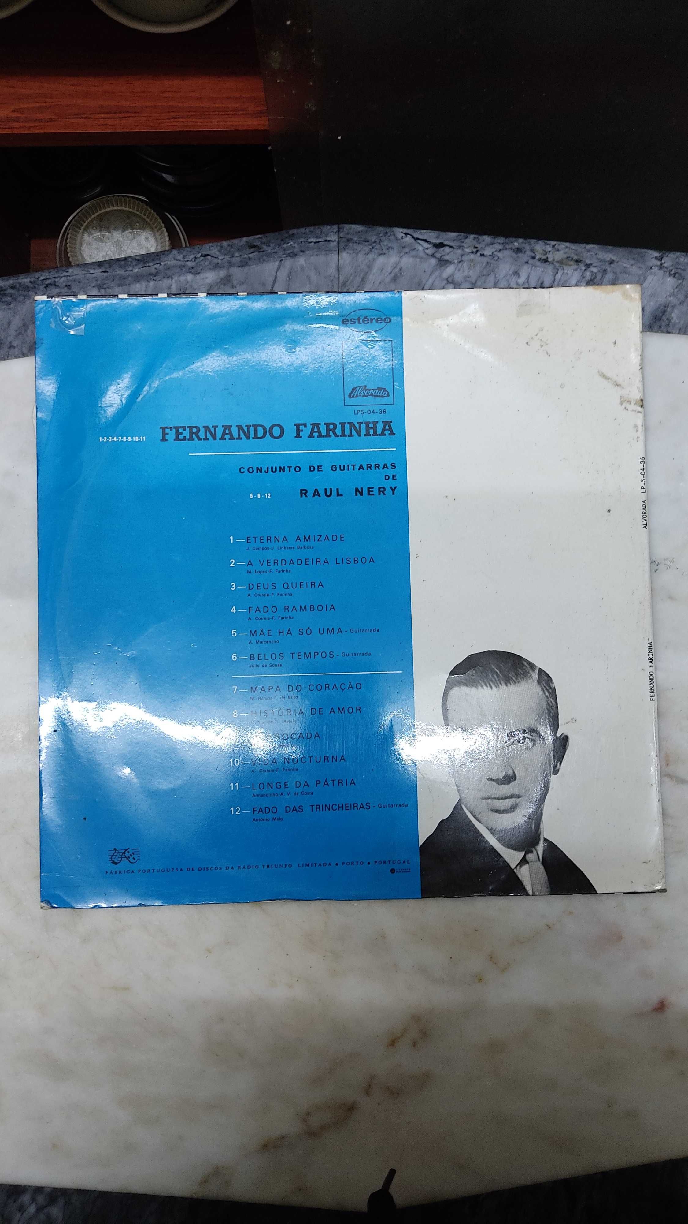 LP Vinil Fernando Farinha Album 33 Rotações Disco