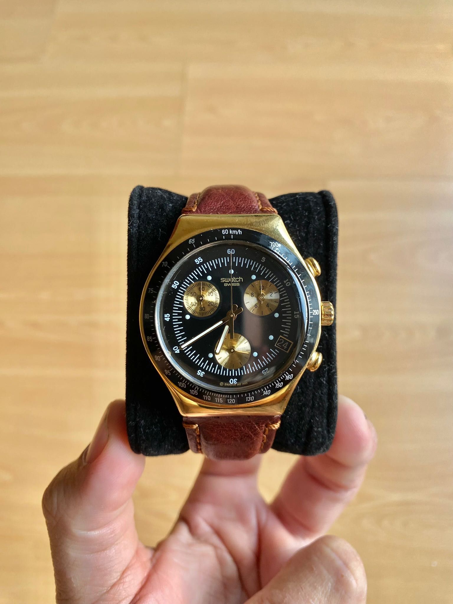 Swatch Irony Chrono GOLDFINGER Edição James Bond 007
