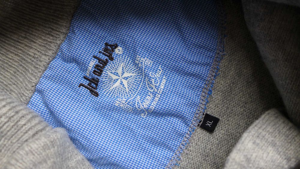 JACK&JONES Wełniany sweter męski modny szary zamiast bluzy L / M WEŁNA