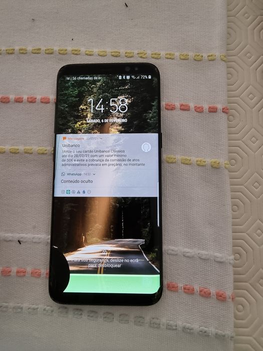Samsung s8 ecrã danificado