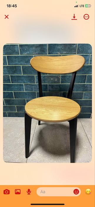 JEGIND Krzesło JEGIND naturalny dąb/czarny