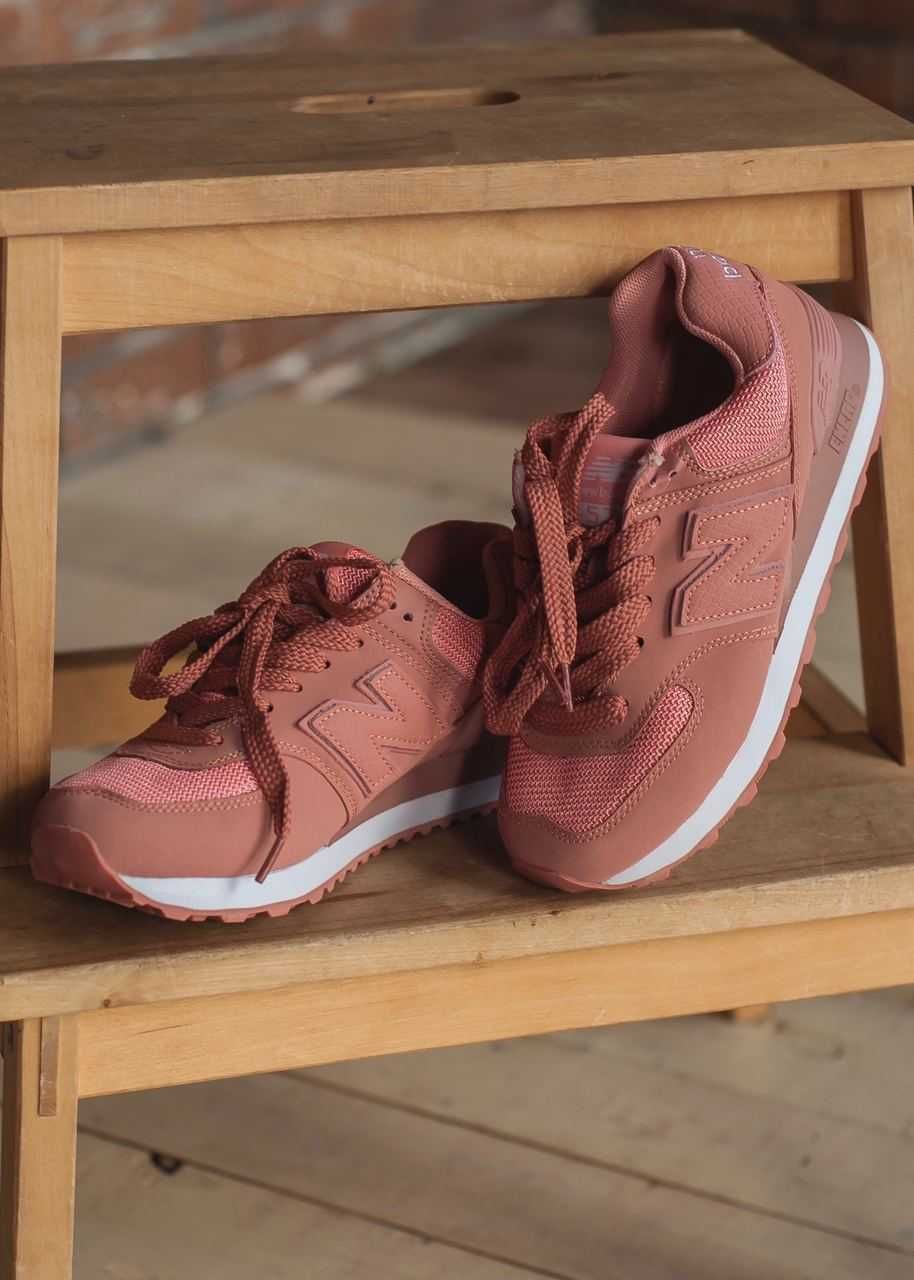 Кроссовки New Balance 574 Женские Нью Беланс 327 розовые New Balance