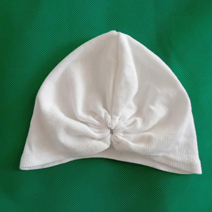 Turban 74 / 80 biały chrzest