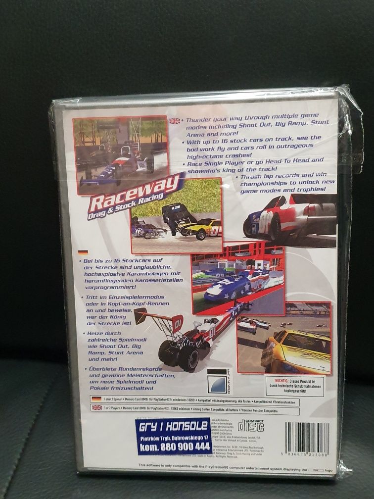 Gra gry ps2 playstation 2 Unikat Raceway : Drag & Stock Racing