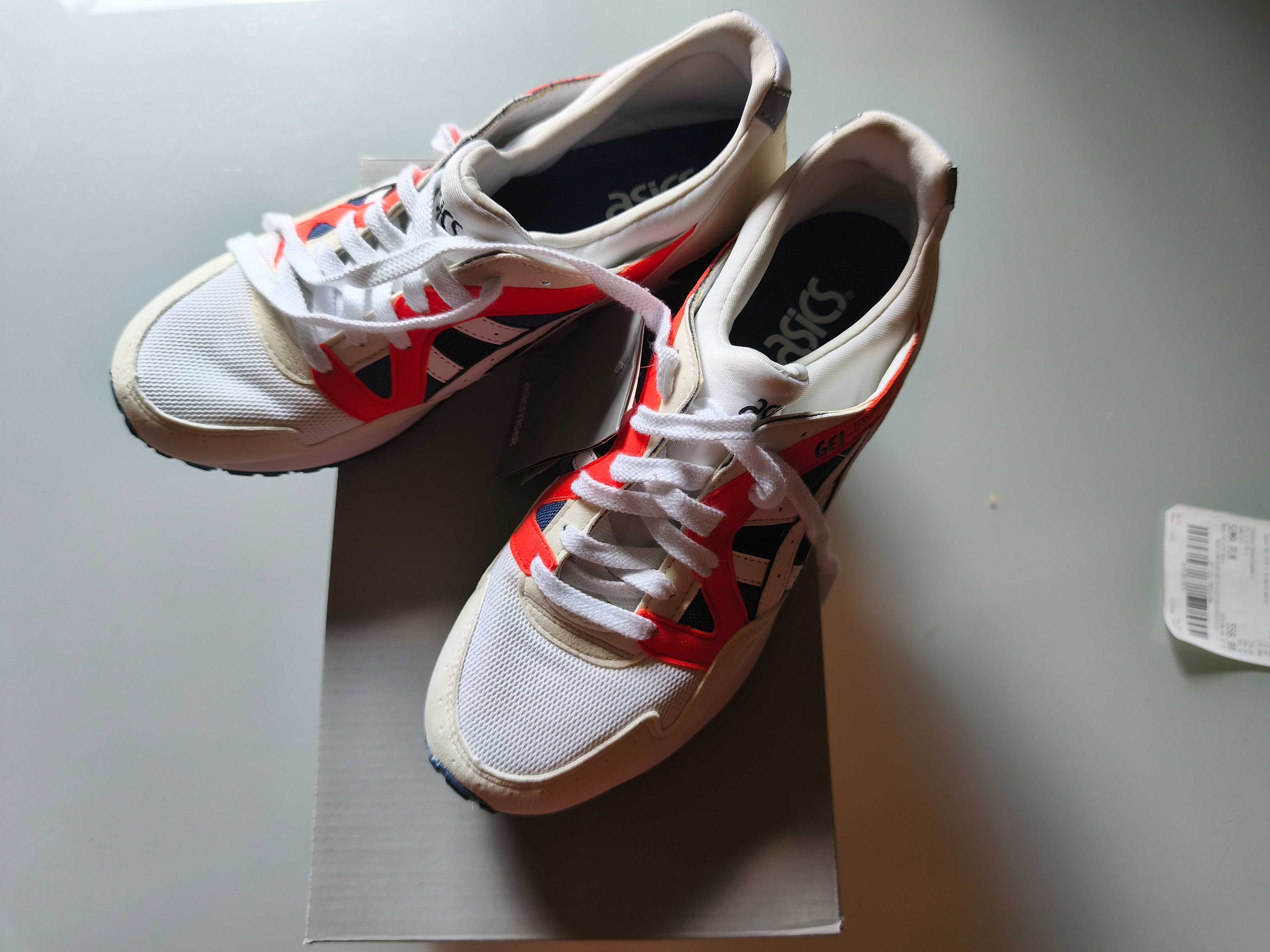 asics GEL LYTE V biało pomarańczowe NOWE okazja