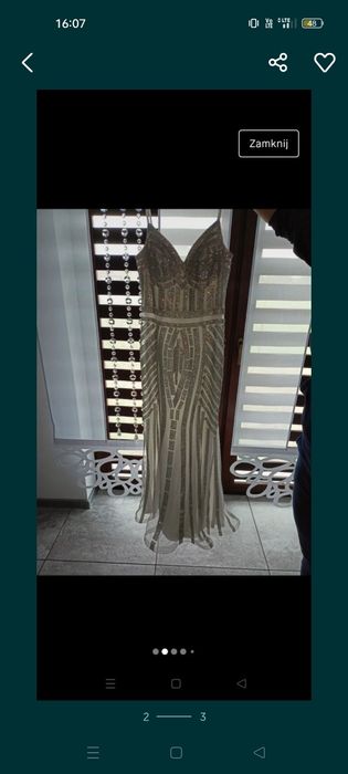 Sukienka syrenka maxi