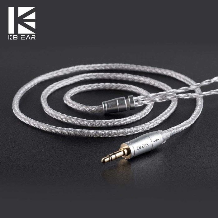 ‼️ Kbear 16 Core Silver Copper -16 жильный медный кабель для наушников
