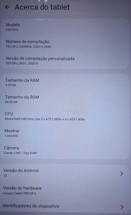 Tablet LENOVO M9 TB310FU