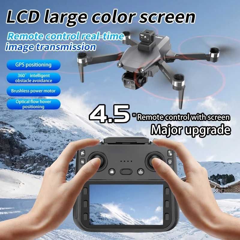 Dron L600-1 PRO MAX 3-Axis Gimbal GPS WiFi LCD SD w pilocie.