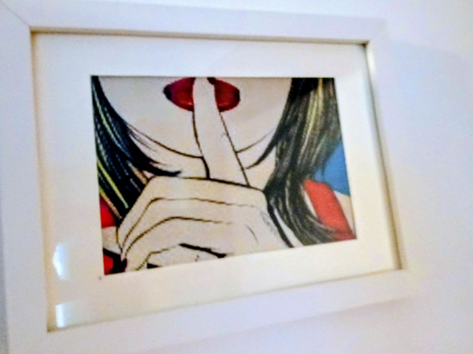 Quadro Shhh da IKEA, como novo